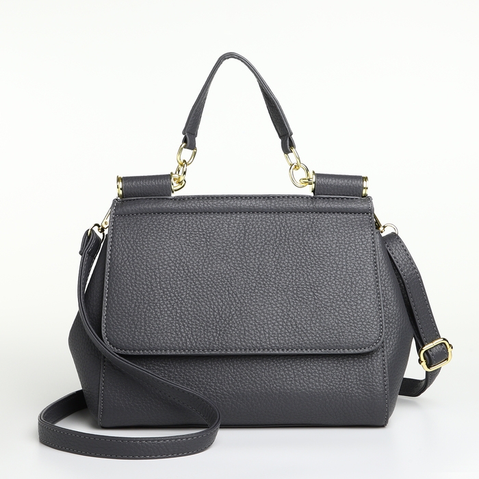 Сумка женская на магните TEXTURA, маленький размер, цвет серый Сумка женская на магните TEXTURA, маленький размер, цвет серый