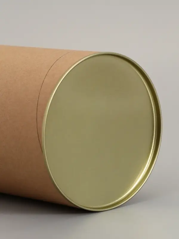 Тубус 120&times;260 мм (240 мм внутр. высота), картон, металлическая крышка