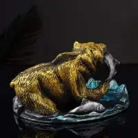 Подставка для мелочей «Медведь с лососем», 9.5×15.5×17 см