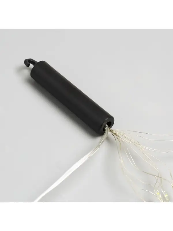 Гирлянда &laquo;Конский хвост&raquo; 8 нитей по 2 м, IP20, серебристая нить, 160 LED, свечение тёплое белое, USB