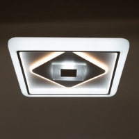 Светильник с ПДУ 1887/1 LED 89Вт диммер белый 46х46х7 см BayerLux