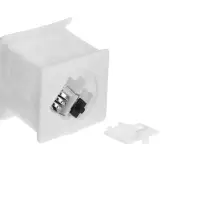 Светодиодная фигура &laquo;Домик белый&raquo;, 6.5&times;5.5 см, от батареек 3хAG10, свечение тёплое белое