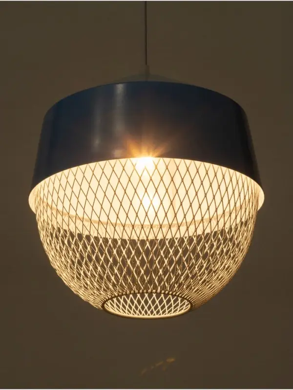 Светильник потолочный BayerLux Lea, 1&times;40 Вт, Е27, синий, 26&times;26&times;32 см