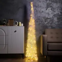 Светодиодная фигура из мишуры &laquo;Волшебная Ёлка&raquo; 120&times;40 см, 200 LED, от батареек ААх3, свечение тёплое белое