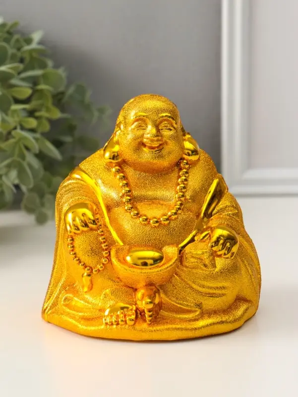 Копилка пластик "Золотой хотей" 12х10,5х12 см