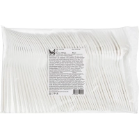 Вилка одноразовая 180мм, белая, кукурузный крахмал, 50шт/уп