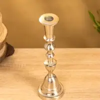 Подсвечник "Юла" 7,5х7,5х26 см, алюминий