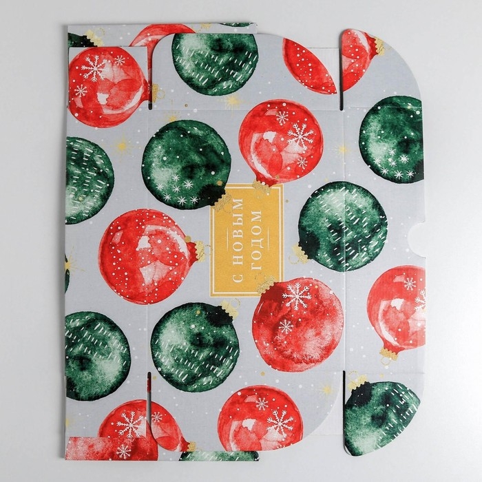 Коробка подарочная новогодняя складная «Уютного нового года», 30,7 х 22 х 9,5 см, Новый год Коробка подарочная новогодняя складная «Уютного нового года», 30,7 х 22 х 9,5 см, Новый год