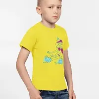 Футболка детская Roller Skates, желтая, 6 лет
