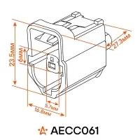 Разъём 1 pin с проводами для датчика авар. давл. масла Peugeot Boxer, Citroen Jumper, Ford Transit