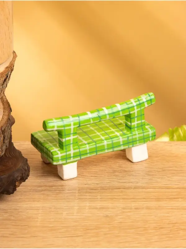 Мебель для кукол &laquo;Скамейка&raquo;, 8.5&times;4&times;5 см, дерево, зелёная