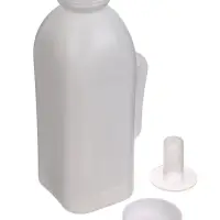 Бутылка для выпойки телят, 2 л, с ручкой, пластик, белая