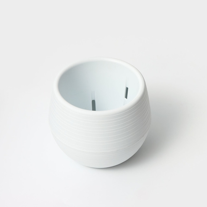 Горшок для цветов с поддоном «Япония», 450 мл, d=12 см, h=10 см, цвет белый Горшок для цветов с поддоном «Япония», 450 мл, d=12 см, h=10 см, цвет белый