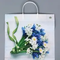 Пакет Лирический- пластиковая ручка  36 х 37 см 100 мкм