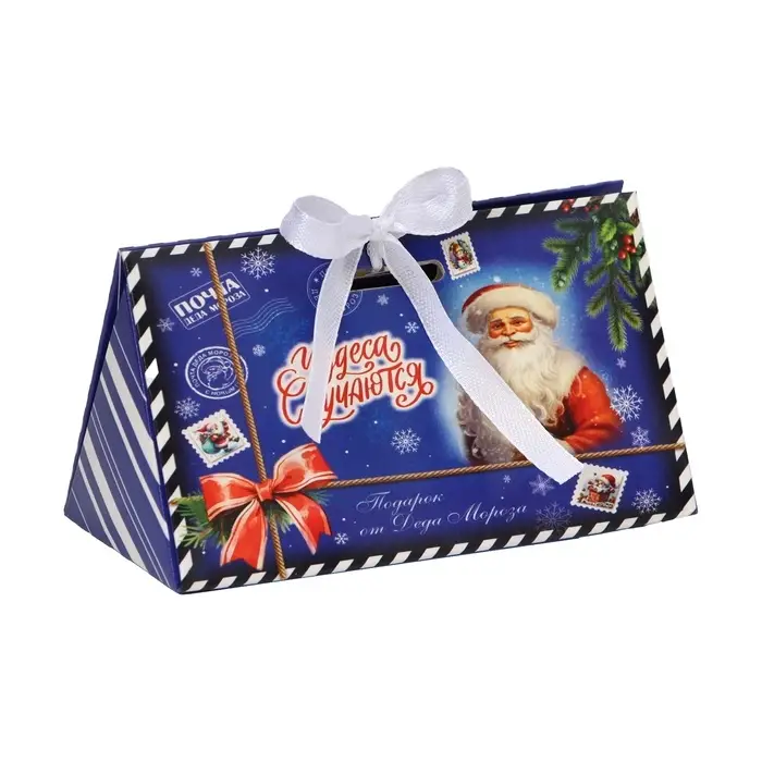 Бонбоньерка, новогодняя подарочная упаковка «Волшебства и сказки», 10×5.5×5 см Бонбоньерка, новогодняя подарочная упаковка «Волшебства и сказки», 10×5.5×5 см