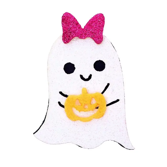 Декор на клеевой основе «Привидение с тыквой» набор 4 шт., размер 1 шт.: 4.5×5.5 см Декор на клеевой основе «Привидение с тыквой» набор 4 шт., размер 1 шт.: 4.5×5.5 см