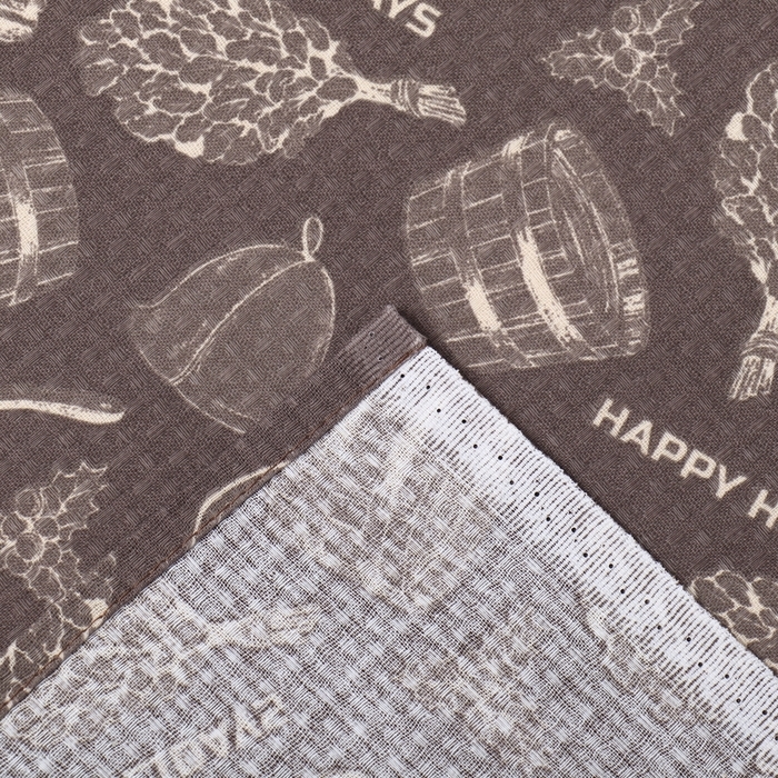 Простыня для бани Простыня для бани "Новогодняя баня" 150х180 см, хлопок, ваф. полотно