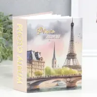 Фотоальбом на 100 фото 10х15 см "Мост у Эйфелевой башни" 4,5х12,5х16,5 см