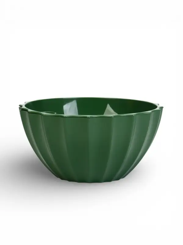 Кашпо для цветов с автополивом &laquo;Ракушка&raquo;, 2.4 л, d=22 см, h=10.5 см, зелёное