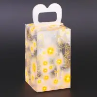 Коробка подарочная новогодняя складная ПВХ «Загадай желание» 12×7×7 см