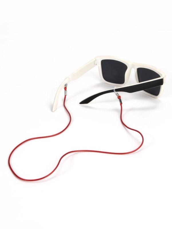 Шнурок для очков на шею 70 см силиконовый, красный Шнурок для очков на шею 70 см силиконовый, красный