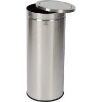 Ведро мусорное (урна) с качающ.крышкой нерж.сталь Luscan Professional 30л