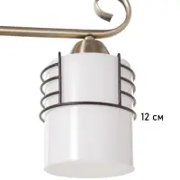 Люстра &laquo;Кипр&raquo; 3&times;40 Вт Е27 латунь/черный 52&times;26&times;26 см