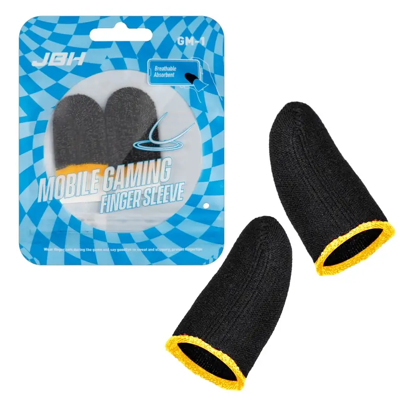 Напальчники сенсорные для игры черно-желтые JBH