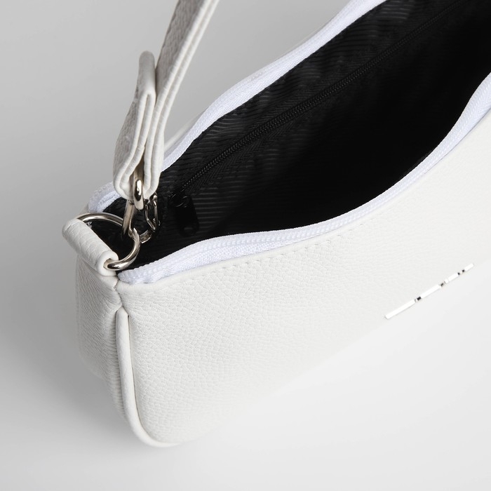 Сумка женская TEXTURA, багет, маленький размер, цвет белый Сумка женская TEXTURA, багет, маленький размер, цвет белый