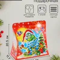 Подарочная коробка новогодняя &laquo;Змей Мороз&raquo;, для сладких подарков, 20.5 (23) &times; 24&times;11.7 см