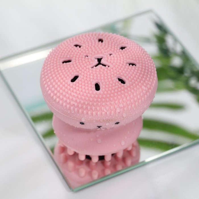 Массажер для лица, спонж для умывания «Котик» 5,5 х 5,5 см Массажер для лица, спонж для умывания «Котик» 5,5 х 5,5 см