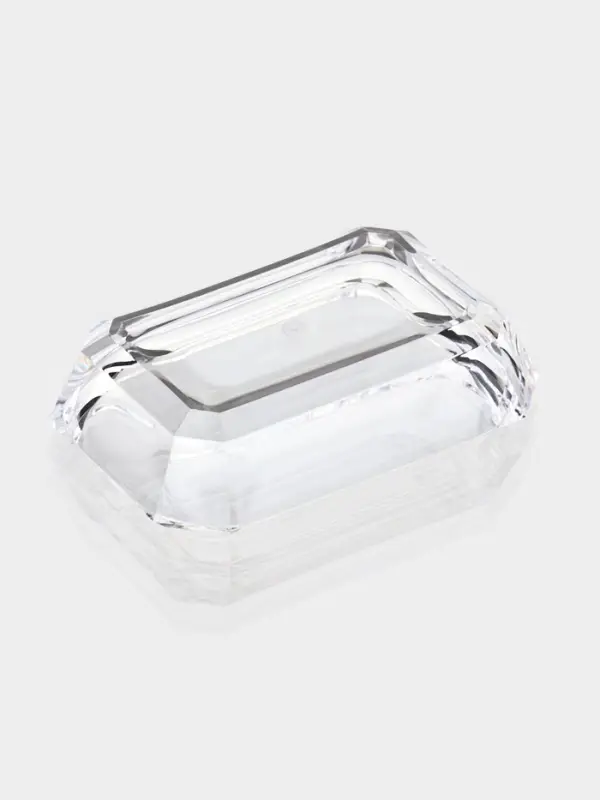 Набор для ванной "Кристалл" 4 предмета (дозатор, 2 стакана, мыльница)