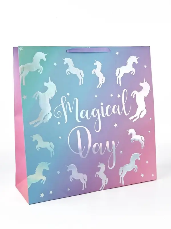 Пакет ламинированный &laquo;Волшебный день&raquo;, тиснение, 52&times;52&times;17 см