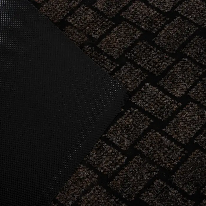 Коврик придверный влаговпитывающий &laquo;Крафт&raquo;, 50&times;80 см, коричневый МИКС