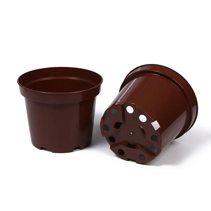 Горшок для рассады, 3 л, d = 19 см, h = 15 см, коричневый, Greengo Горшок для рассады, 3 л, d = 19 см, h = 15 см, коричневый, Greengo