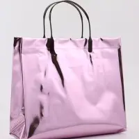 Пакет подарочный ПВХ, голография, розовый, пластиковая ручка, 26×22.5×10 см Пакет подарочный ПВХ, голография, розовый, пластиковая ручка, 26×22.5×10 см