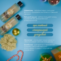 Новый год. Новогодний подарочный набор косметики «Зимняя сказка», с ароматом хвои и корицы. Золотая серия