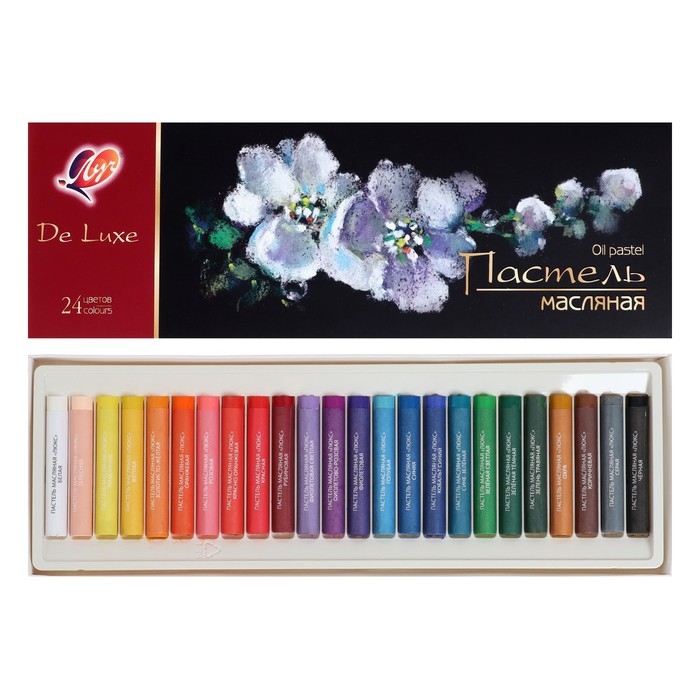 Пастель масляная 24 цвета, Луч De Luxe, круглая Пастель масляная 24 цвета, Луч De Luxe, круглая