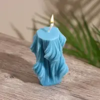 Свеча &laquo;Вуаль&raquo;, 5&times;5&times;8 см, соевый воск, микс