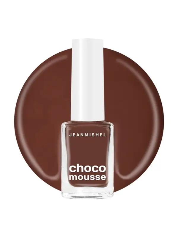 Лак для ногтей Jeanmishel, шоколадно-розовый, глянцевый, тон 472, 6 мл