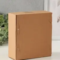 Сувенир керамика "Сплетённые сердца" белый с золотом 5,5х17,5х19,5 см