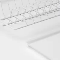 Сушилка для посуды с поддоном для шкафа 60 см, 56.5&times;25.6 см, белая