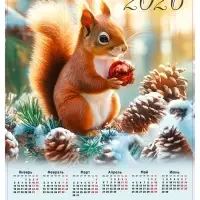 Календарь 2026 «Белка», А2