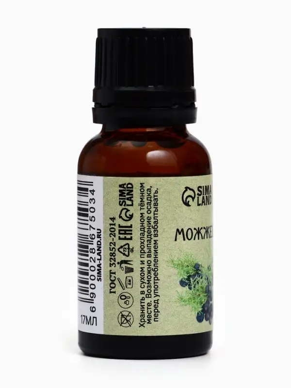 Эфирное масло &laquo;Можжевельник&raquo;, флакон-капельница, 17 мл &laquo;Добропаровъ&raquo;