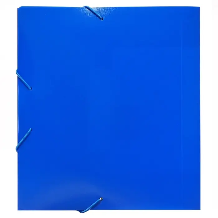 Папка на резинке А5, 500 мкм, Calligrata, корешок 30 мм, тиснение &laquo;песок&raquo;, синяя