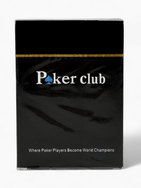Карты игральные пластиковые 54 шт Poker Club, для игры в покер, 9 х 6 см, синяя рубашка Карты игральные пластиковые 54 шт Poker Club, для игры в покер, 9 х 6 см, синяя рубашка