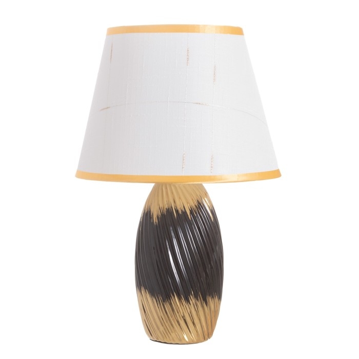 Лампа настольная Лампа настольная "София" 1х40Вт Е14 черный/золото 24х24х40см