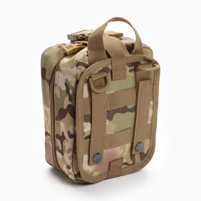 Аптечка тактическая-подсумок, отрывная, камуфляж мультикам, 15&times;20 см, бежевая