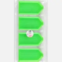 Органайзер-ванночка для бисера и страз, 4.8&times;9 см, 4 шт. на подставке, зелёный, прозрачный