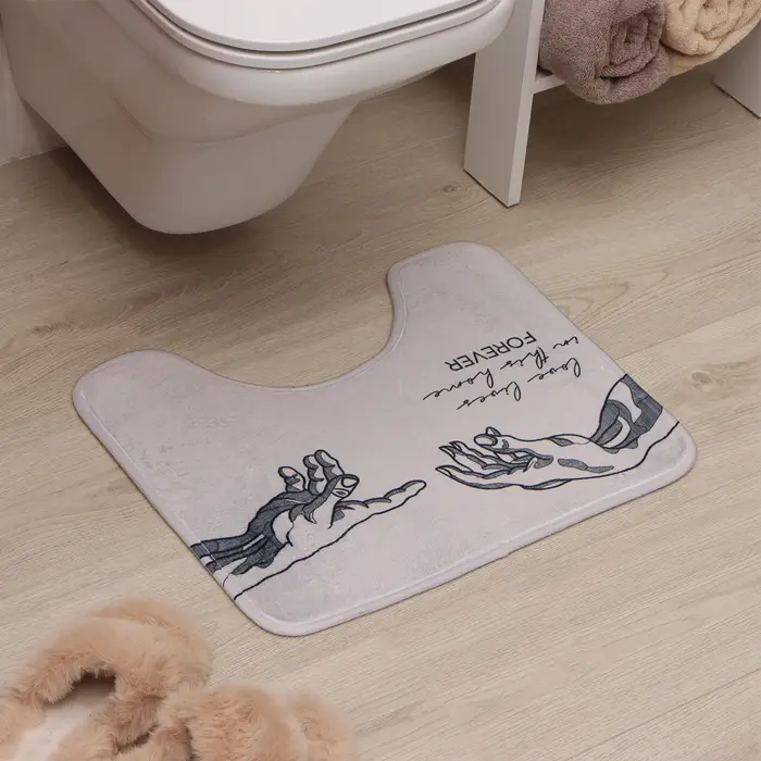 Коврик для ванной &laquo;Этель&raquo; Forever, 50&times;40 см, велюр